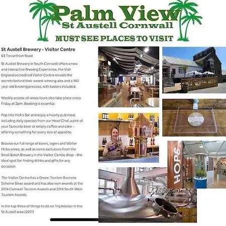 Palm View Luxury Botanical Themed Apartment With Sauna St Austell Exterior photo