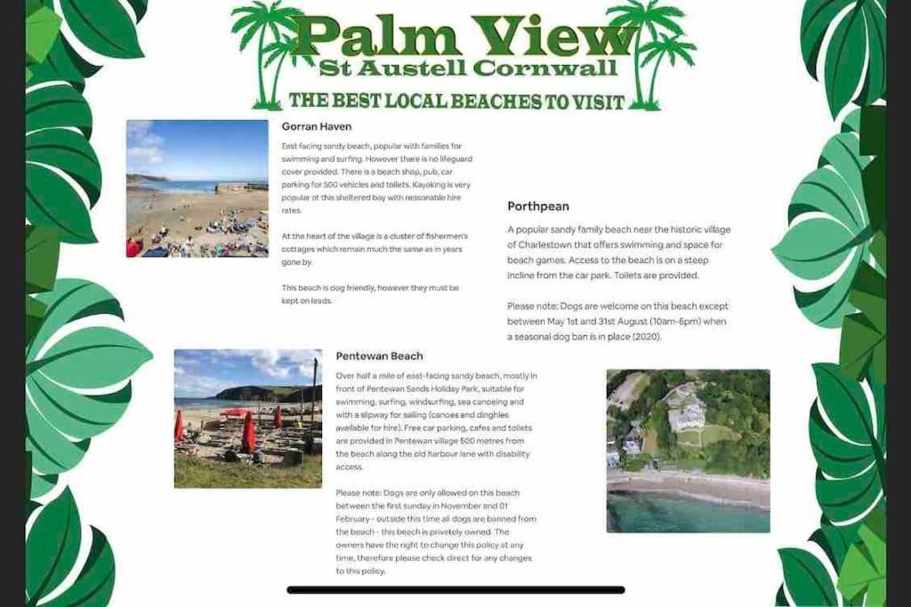 Palm View Luxury Botanical Themed With Sauna St Austell