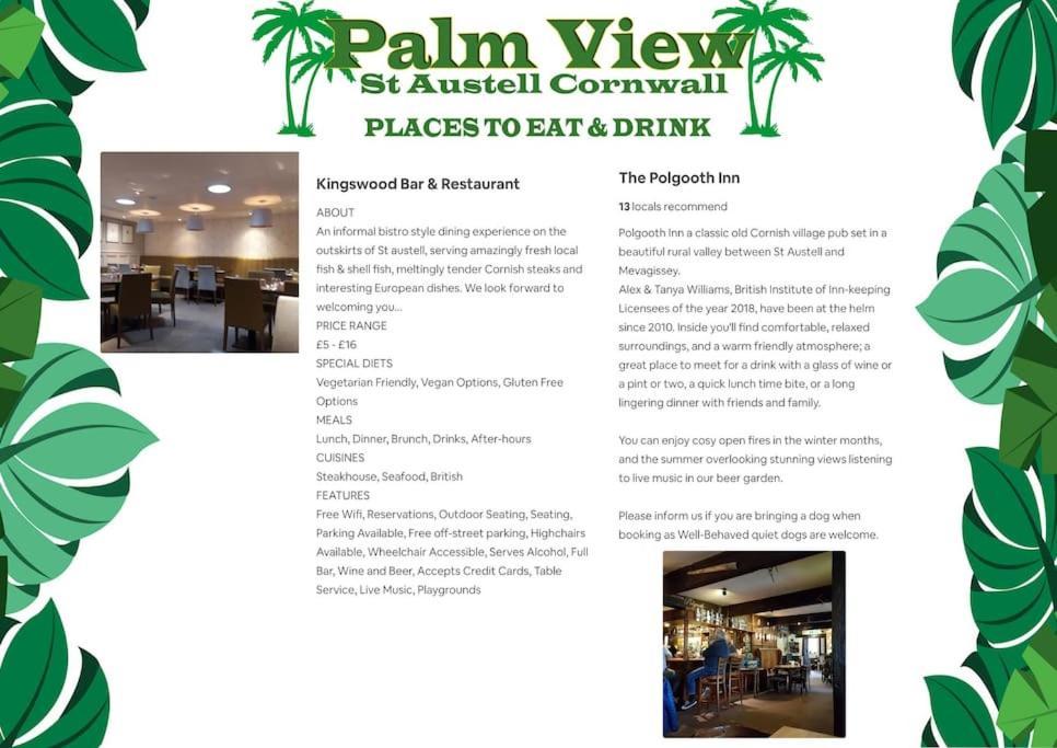 Apartment Palm View Luxury Botanical Themed With Sauna St Austell