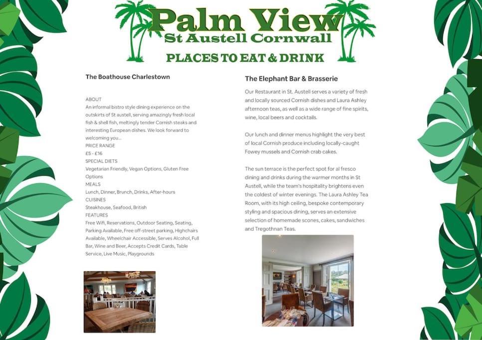 Apartment Palm View Luxury Botanical Themed With Sauna St Austell